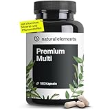 Premium Multivitamin – 180 hochdosierte Komplex-Kapseln – wertvolle Vitamine...