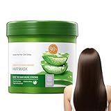 Hppsctink Haarmaske, 500g Aloe Vera Haarmaske, Repariert trockene, krause und...