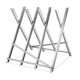 Relaxdays Sägebock für Kettensägen, klappbar, bis 150 kg, Holzsägebock, Holz...