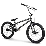 Symbol Freestyle BMX-Fahrrad, 20 Zoll, Anthrazit-Silber