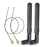 Bingfu WLAN Antenne 2,4GHz 5GHz 5,8GHz 8dBi RP-SMA-Stecker Antenne & 25cm U.FL...