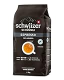 Schwiizer Schüümli Espresso, 100% Arabica Kaffeebohnen, kräftig-intensiv,...