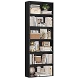 FirFurd Bücherregal, Holzregal mit 6 Fächern, Regale, Bücherschrank,...
