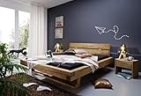 möbelando Balkenbett Bettgestell Ehebett Doppelbett Massivholbett Bett Long...