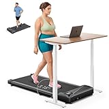 THERUN Schreibtisch Walking Pad mit Leise 2,5 PS-Motor, 2 in 1 Kleines Laufband...