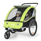 Tiggo VS 2 in 1 Kinderanhänger Fahrradanhänger Anhänger mit Buggy Set Jogger...