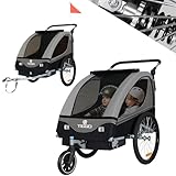 Tiggo S2 Kinderanhänger mit Federung Jogger 2 in 1 Kinder Buggy...