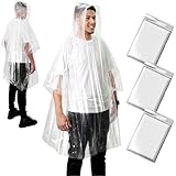 ANYOO Regenponcho Festival 3/5/10 Stück Wasserdicht Regencape Regenschutz...