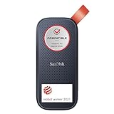 SanDisk Portable SSD 1 TB (externe SSD 2,5 Zoll, bis zu 800 MB/s Lesen, robustes...