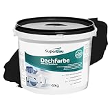 Superbau Dachfarbe, Sockelfarbe WASSERDICHT, Fassadenfarbe für Außen,...