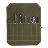kaiyaya Messertasche Kochmesser Tragbare Messerrolle mit 7 Steckplätzen Koch...