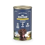 by Amazon Hundefutter, nass, Dose, Stücke mit Geflügel in Sauce, 1,24 kg