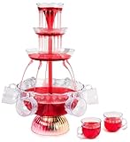 Fotrsta 3-stufiger Partybrunnen, Saft Und Weinbrunnen Trinkbrunnen 4L...