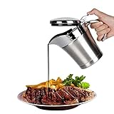 Premium Edelstahl Thermo Sauciere, Soßenkanne mit Klappdeckel & Geschenkbox...