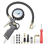 Adiwo Reifenfüll-Messgerät, 220PSI Multifunktional Luftdruckprüfer mit Ventil...
