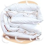 EVAN BROWNS® Feder Bettdecke 155 x 200 cm - Ganzjahresdecke 155x200 -...