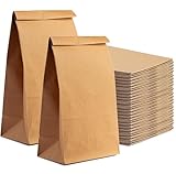 50x braune Beutel 20 x 13 cm - EXTRA STARK - Kraftpapiertüten Geschenktüten...