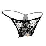 Komergave Perlenstring Sexy Spitzenhöschen, Erotische Unterwäsche Damen, Sexy...
