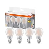OSRAM LED BASE A60, Vorteilspack mit 4 Leuchtmittel, ersetzt herkömmliche 60W...