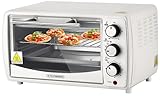 Mini Backofen 13 Liter 1200 Watt Pizzaofen 65°-230°C Timer aufklappbares...