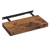 VASAGLE Wandregal, Schweberegal, Regalbrett, 20 x 40 x 3,8 cm, Wandboard für...
