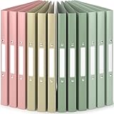 ACROPAQ - 12 x Ringbuch A4 - Mit 2 Ringen, Mit Rückenetiketten, Rückenbreite...