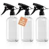 Etievort Sprühflasche, 500 ml (3 Packungen), Sprühflasche, wiederverwendbar,...