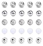 Funseedrr Piercing Kugeln Set 16G 1,2mm Gewinde Edelstahl 3mm Ersatzkugel...