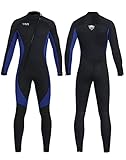 KREVZ 3mm Neoprenanzug Herren Damen Neopren Tauchanzüge...