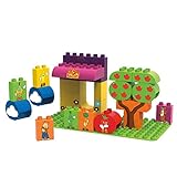 BiOBUDDi BB-0014 - Bauset Biba Farm Marktstand, biologische Bausteine zum...