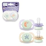 Philips AVENT Ultra Start Schnuller für die Nacht, kiefergerecht geformter...