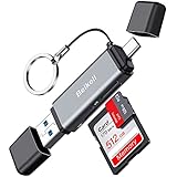 Beikell SD Kartenleser, Dual Stecker USB 3.0 & Typ C Kartenlesegerät Highspeed...