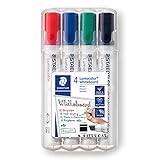 STAEDTLER Whiteboard-Marker Lumocolor, Rundspitze ca. 2 mm Linienbreite, Set mit...