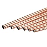 sourcing map 6 Stück Kupferrohr 2mm 3mm 4mm 5mm 6mm 7mm Außendurchmesser x...