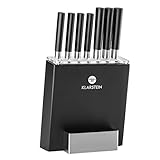 Klarstein Kitano - Messer-Set, Messerblock, 8-teilig, Präzisionsklingen,...