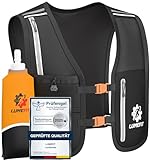 LUMEFIT Laufweste für Damen & Herren inkl. 500ml Trinkflasche - Trinkrucksack...