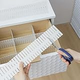 32 Stück Schubladenteiler Schubladeneinteiler Schubladentrenner Verstellbar...