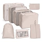 OSDUE Koffer Organizer Set 8-teilig, Packing Cubes, Wasserdichte Reise...