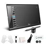 UGEE M708 Grafiktablett,8192 Pressure Pen Stylus,8 Hotkeys,10 * 6 Zoll...