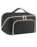 Groß Kosmetiktasche Schminktasche wasserdichte PU-Leder Reise Make-up-Tasche...