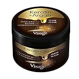 VISAGE Haarmaske Argan oil & Keratin Haarkur strapaziertes und trockenes Haare...