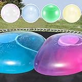 4er-Pack Wasserblasenball Wasserball transparenter Hüpfballon, aufblasbarer...
