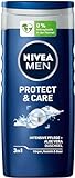 NIVEA MEN Protect & Care Duschgel (250 ml), pH-hautneutrale Pflegedusche,...