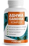 Ashwagandha Kapseln 120x mit KSM-66 hochdosiert: 600mg Ashwagandha pro Tag, mit...