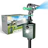 Wasserstrahl Tiervertreiber, Vogelabwehr, Reiherschreck für Garten & Teich,...