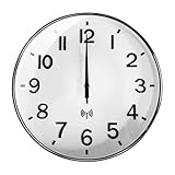 TOHOOYO Funkuhr Wanduhr Ohne TickgeräUsche Lautlos 30cm Quarz Batterie...