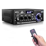 AK45 Pro HiFi-Verstärker WOOPKER Mini Verstärker, 500W,2 Kanäle Bluetooth...