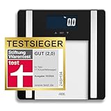 ADE Digitale Körperfettwaage Ines bis 200 kg | Personenwaage mit...