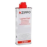 Zippo Feuerzeugbenzin 125ml – Hochwertiges EU Benzin – Weiße Verpackung -...
