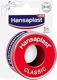 Hansaplast Fixierpflaster Classic (5 m x 2,5 cm), Tapeband zur einfachen und...